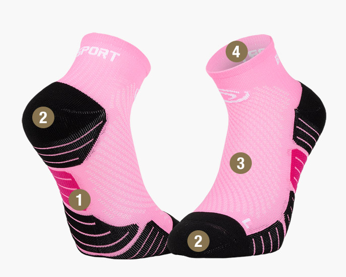 SCR ONE pink socks